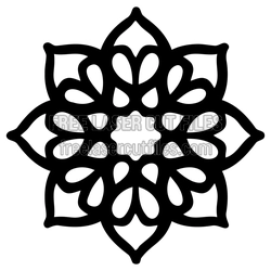 Ornamental Floral Mandala Cut File, Ready to Cut Design