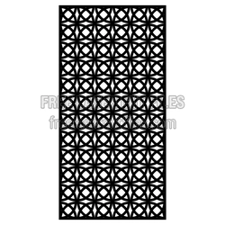 Decorative Circle Lattice Screen Panel, Ready to Cut