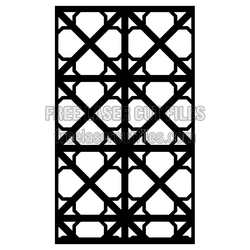 Geometric Lattice Panel Template for Laser Cutting