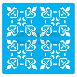 Ornamental Celtic Tile Stencil Set for Laser Cutting