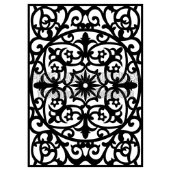 Ornamental Floral Panel Pattern Ready to Cut Laser File