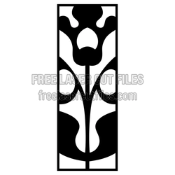 Decorative Door Screen Panel Laser Cut Template