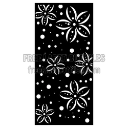 Floral Panel Pattern for Laser Cutting, Ready to Cut