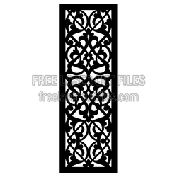 Decorative Ornamental Panel for Laser Cutting