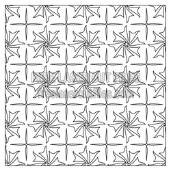 Geometric Floral Tile Panel Laser Cut Pattern