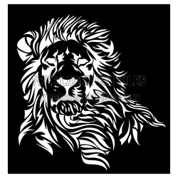 Majestic Lion Head Silhouette Laser Cut File