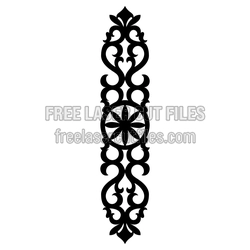 Ornamental Decorative Panel and Door Screen Template