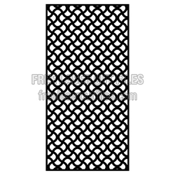 Decorative Door Panel Screen Pattern, Laser Ready Free Design