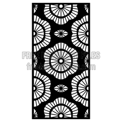 Decorative Laser Cut Door Screen Panel Template