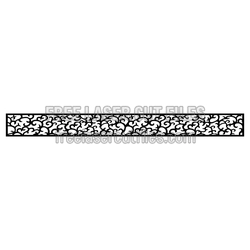 Decorative Swirl Screen Pattern for Laser Cutting
