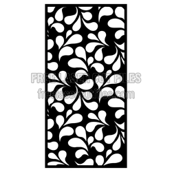 Floral Panel Screen Ready to Cut for Doors and Windows