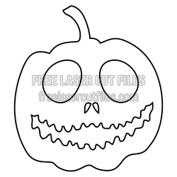 Halloween Pumpkin Face Laser Cut Template, Ready to Cut