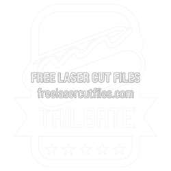 Tailgate BBQ Sign Laser Cut File for Grill Decor