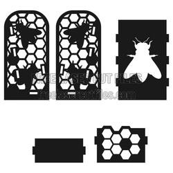 Bee Business Card Stand Laser Cut File, Ready to Cut