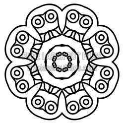 Sacred Layered Mandala Ornament for Laser Cutting