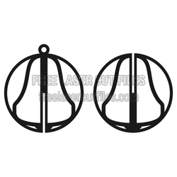 3D Christmas Ornament Laser Cut File, Ready to Cut