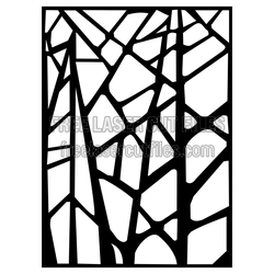 Abstract Geometric Decorative Panel Ready to Cut