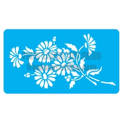 Floral Daisy Stencil Design for Laser Cutting