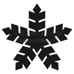 Geometric Snowflake Laser Cut Template, Ready to Cut