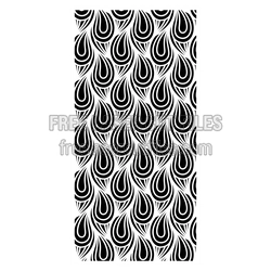 Abstract Teardrop Screen Panel Ready to Cut