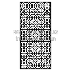 Decorative Geometric Door Screen Panel Laser Cut File