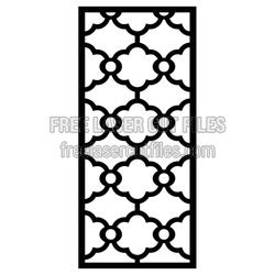 Decorative Geometric Lattice Screen Panel, Laser Ready