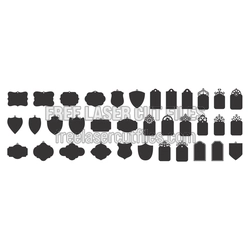 Decorative Laser Cut Earrings Display Tags