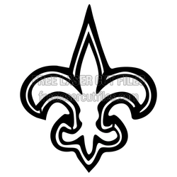 Fleur-de-Lis Logo Vector Template, Free Laser Cut File