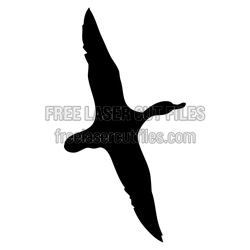 Flying Goose Silhouette Laser Cut File, Ready to Cut