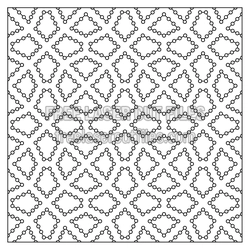 Geometric Chain Link Pattern Panel, Laser Ready Design