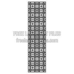 Geometric Lattice Door Screen Panel Ready to Cut