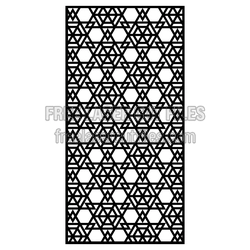 Geometric Triangle Screen Panel Laser Cut File