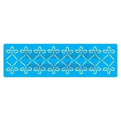 Floral Lace Stencil Pattern for Laser Cutting
