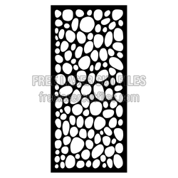Geometric Pebble Panel Laser Cut Decorative Screen