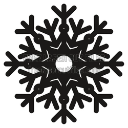 Snowflake Ornament Cut File, Laser Ready Christmas Decor