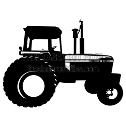 Vintage Tractor Silhouette Ready to Cut Laser File