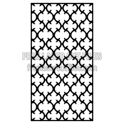 Decorative Door Panel Pattern, Laser Cut Screen Template