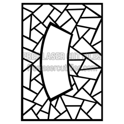 Geometric Door Screen Pattern Laser Cut Panel