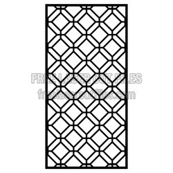 Geometric Lattice Door Panel Laser Cut Template
