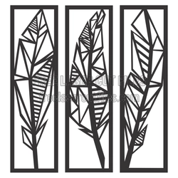 Geometric Tree Panel Laser Cut File for Modern Decor