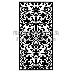 Ornamental Decorative Screen Panel Laser Cut Template