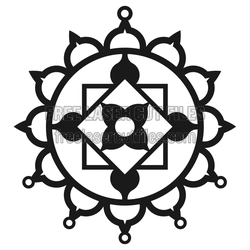 Ornamental Dream Catcher Laser Cut File, Ready to Cut