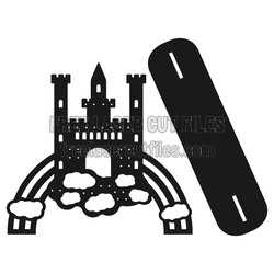 Castle Jewelry Organizer Laser Cut File, 3mm Ready to Cut