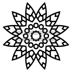 Layered Mandala Flower Laser Cut File, Free Download