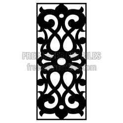 Ornamental Door Screen Panel SVG, Ready to Cut