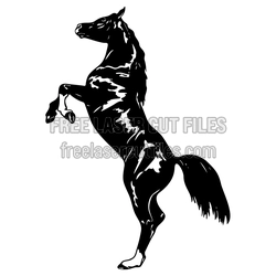 Rearing Horse Silhouette Laser Cut File, Ready to Cut
