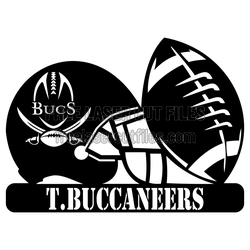 Tampa Bay Buccaneers Football Helmet Logo Cut File