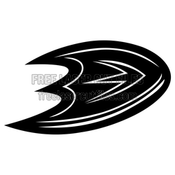 Anaheim Ducks Hockey Logo Laser Cut File