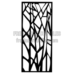 Decorative Door Panel Screen Pattern, Ready to Cut