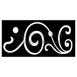 Decorative Swirl Screen Panel Vector, Ready to Cut